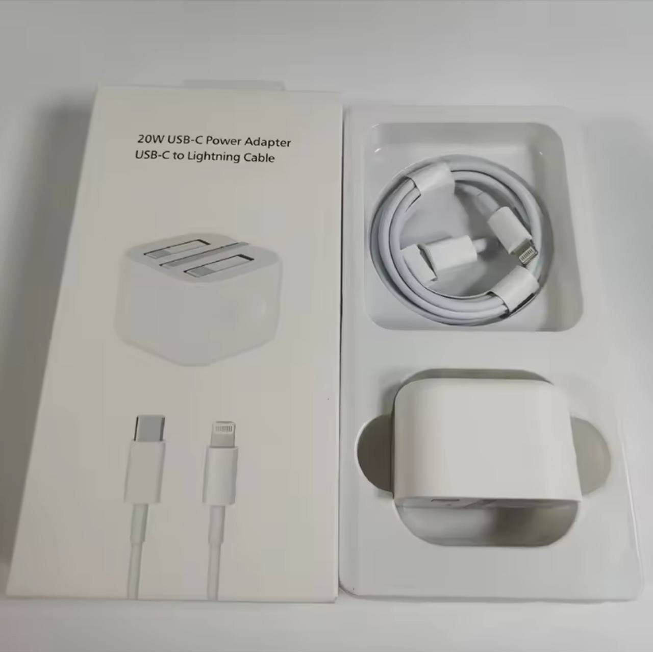 PD fast charging adapter set for iPhone and type C