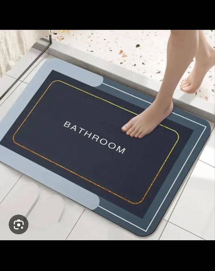 Absorbent foot mat colour