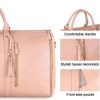 Foldable women travel leather bag