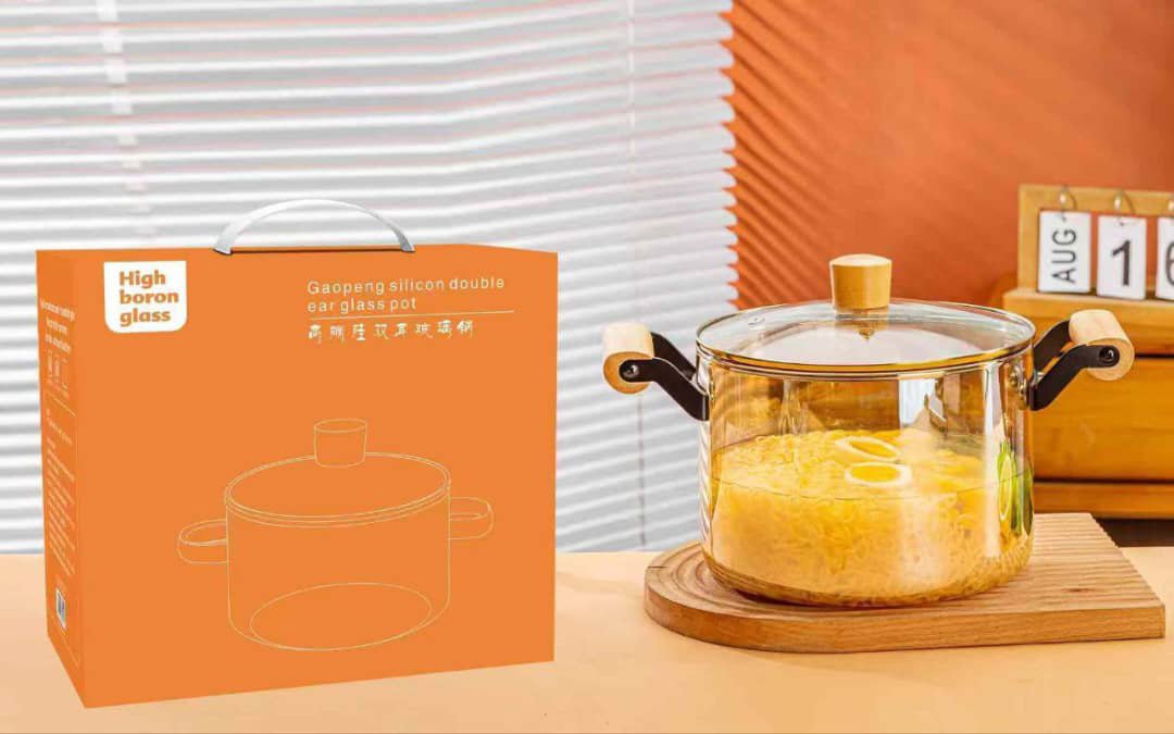 Borosilicate glass pot 2.5L