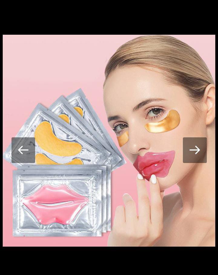 Moisturising eye and lips mask
