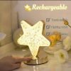 Crystal star rechargeable led lamp