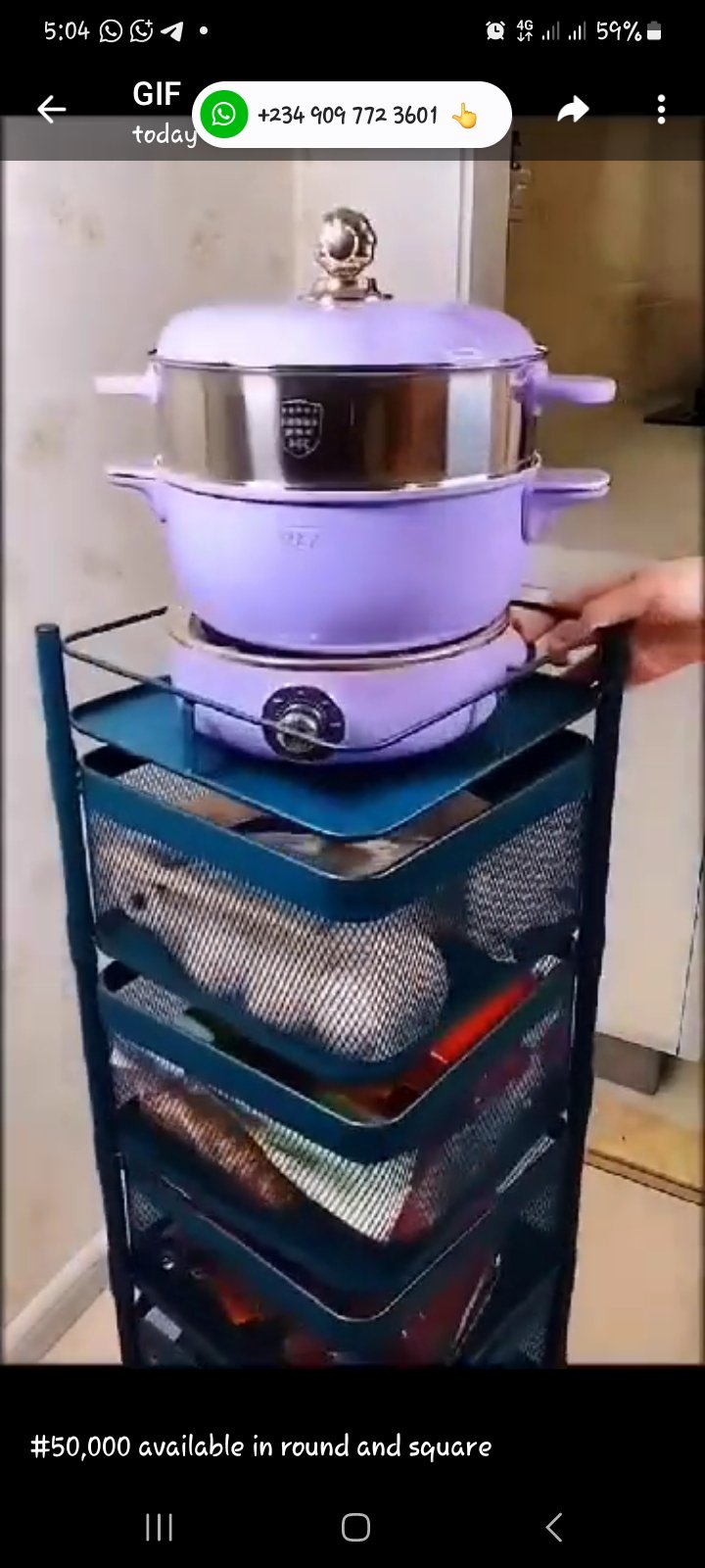 5 layers fruit trolley - Image 2