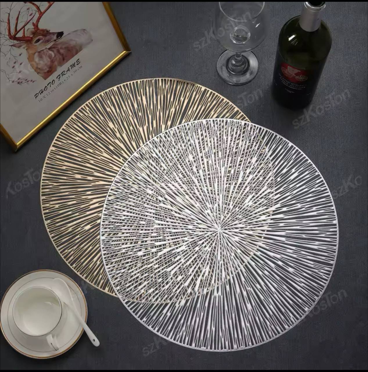 Fire work table mat 2 pcs