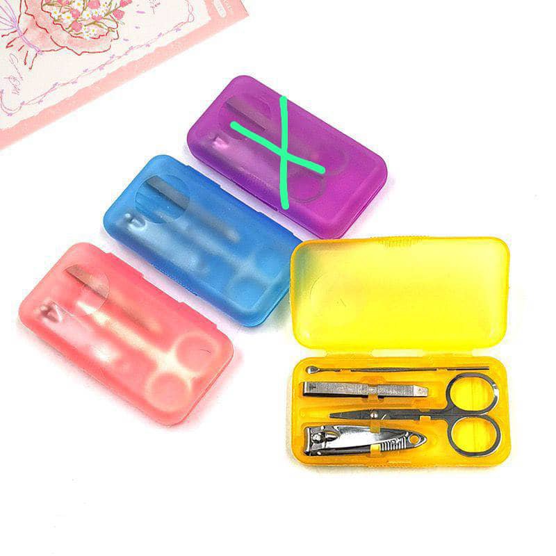 Plastic mini manicure set