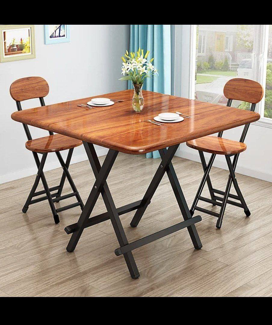 70cm×70cm Table with 2 chairs dinning set