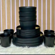 16 pcs dinner set Black colour