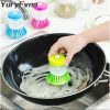 Brush soap dispenser