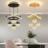 3 bulb Chandelier available in black and gold. All comes with remote